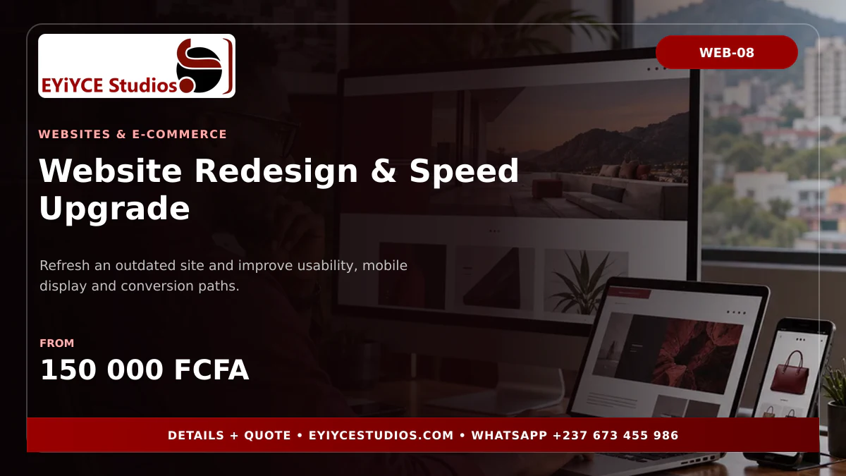 Website Redesign & Speed Upgrade pricing banner